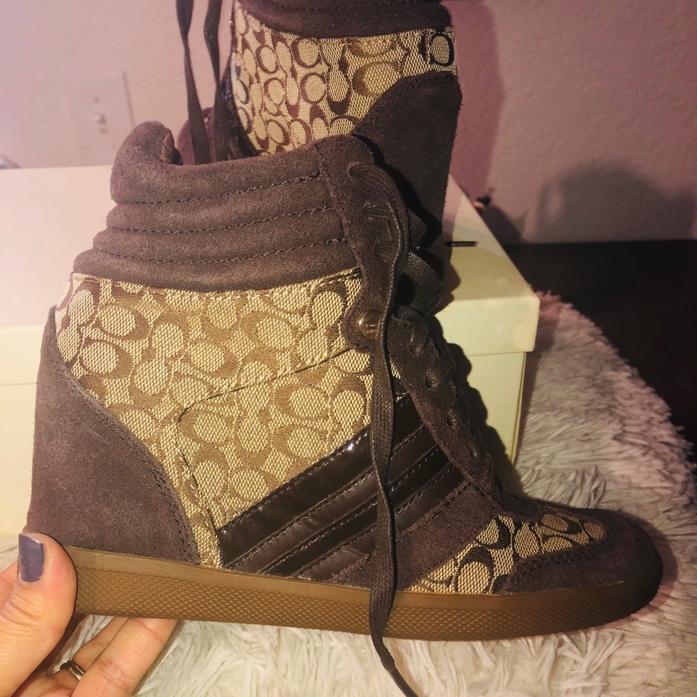 Coach wedge shoes